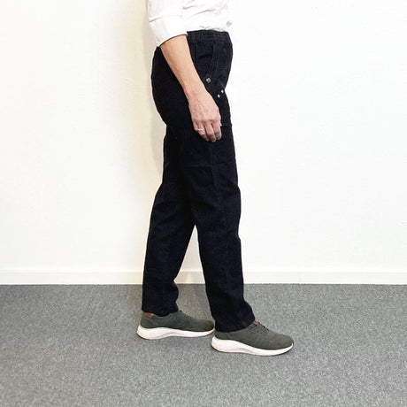 Damebukser med elastikkant - Sort denim