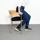 Women's Trousers with Elastic Waistband, Dark Denim