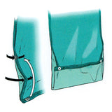 Velour dining bib, Green, 85x45 cm